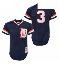 Mens Mitchell and Ness Detroit Tigers 3 Alan Trammell Authentic Blue Throwback MLB Jersey Mens Mitchell and Ness Detroit Tigers 3 Alan Trammell Authentic Blue Throwback MLB Jersey