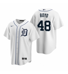 Mens Nike Detroit Tigers 48 Matthew Boyd White Home Stitched Baseball Jersey Mens Nike Detroit Tigers 48 Matthew Boyd White Home Stitched Baseball Jersey