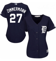 Womens Majestic Detroit Tigers 27 Jordan Zimmermann Authentic Navy Blue Alternate Cool Base MLB Jersey Womens Majestic Detroit Tigers 27 Jordan Zimmermann Authentic Navy Blue Alternate Cool Base MLB Jersey