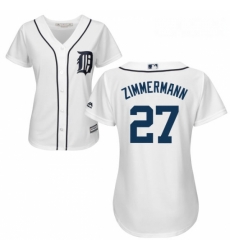 Womens Majestic Detroit Tigers 27 Jordan Zimmermann Replica White Home Cool Base MLB Jersey Womens Majestic Detroit Tigers 27 Jordan Zimmermann Replica White Home Cool Base MLB Jersey