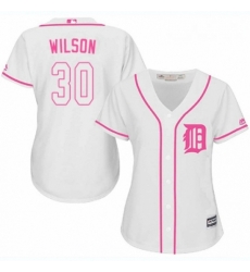 Womens Majestic Detroit Tigers 30 Alex Wilson Authentic White Fashion Cool Base MLB Jersey Womens Majestic Detroit Tigers 30 Alex Wilson Authentic White Fashion Cool Base MLB Jersey