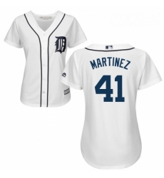 Womens Majestic Detroit Tigers 41 Victor Martinez Replica White Home Cool Base MLB Jersey Womens Majestic Detroit Tigers 41 Victor Martinez Replica White Home Cool Base MLB Jersey