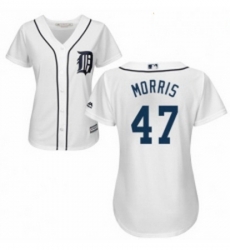 Womens Majestic Detroit Tigers 47 Jack Morris Replica White Home Cool Base MLB Jersey Womens Majestic Detroit Tigers 47 Jack Morris Replica White Home Cool Base MLB Jersey