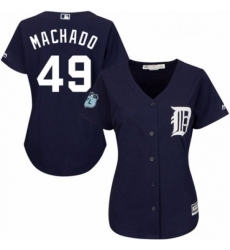 Womens Majestic Detroit Tigers 49 Dixon Machado Authentic Navy Blue Alternate Cool Base MLB Jersey Womens Majestic Detroit Tigers 49 Dixon Machado Authentic Navy Blue Alternate Cool Base MLB Jersey