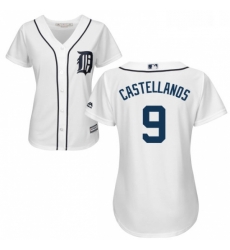 Womens Majestic Detroit Tigers 9 Nick Castellanos Replica White Home Cool Base MLB Jersey Womens Majestic Detroit Tigers 9 Nick Castellanos Replica White Home Cool Base MLB Jersey