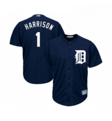 Youth Detroit Tigers 1 Josh Harrison Replica Navy Blue Alternate Cool Base Baseball Jersey Youth Detroit Tigers 1 Josh Harrison Replica Navy Blue Alternate Cool Base Baseball Jersey