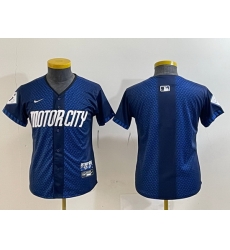 Youth Detroit Tigers Team Big Logo 2024 Navy City Connect Cool Base Limited Stitched jerseys 3 Youth Detroit Tigers Team Big Logo 2024 Navy City Connect Cool Base Limited Stitched jerseys 3