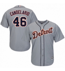 Youth Majestic Detroit Tigers 46 Jeimer Candelario Replica Grey Road Cool Base MLB Jersey Youth Majestic Detroit Tigers 46 Jeimer Candelario Replica Grey Road Cool Base MLB Jersey
