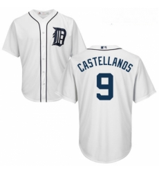 Youth Majestic Detroit Tigers 9 Nick Castellanos Replica White Home Cool Base MLB Jersey Youth Majestic Detroit Tigers 9 Nick Castellanos Replica White Home Cool Base MLB Jersey