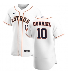Men Houston Astros 10 Yuli Gurriel Men Nike White Home 2020 Flex Base Player MLB Jersey Men Houston Astros 10 Yuli Gurriel Men Nike White Home 2020 Flex Base Player MLB Jersey