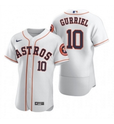Men Houston Astros 10 Yuli Gurriel White Flex Base Stitched Jersey Men Houston Astros 10 Yuli Gurriel White Flex Base Stitched Jersey