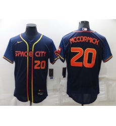 Men Houston Astros 20 Chas McCormick 2022 Navy City Connect Flex Base Stitched Baseball Jerse Men Houston Astros 20 Chas McCormick 2022 Navy City Connect Flex Base Stitched Baseball Jerse