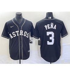 Men Houston Astros 3 Jeremy Pe F1a Black Cool Base Stitched Baseball Jersey Men Houston Astros 3 Jeremy Pe F1a Black Cool Base Stitched Baseball Jersey