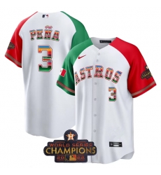 Men Houston Astros 3 Jeremy Pe F1a White Mexico Texas Cool Base Stitched Baseball Jersey Men Houston Astros 3 Jeremy Pe F1a White Mexico Texas Cool Base Stitched Baseball Jersey