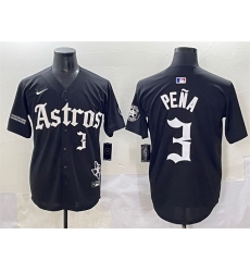 Men Houston Astros 3 Jeremy Pena Black Gothic 27Houston Born Barrio Raised 27 Limited Stitched Baseball Jersey Men Houston Astros 3 Jeremy Pena Black Gothic 27Houston Born Barrio Raised 27 Limited Stitched Baseball Jersey