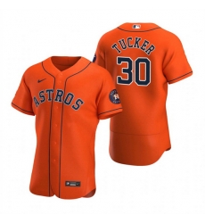 Men Houston Astros 30 Kyle Tucker Orange Flex Base Stitched Jersey Men Houston Astros 30 Kyle Tucker Orange Flex Base Stitched Jersey