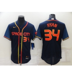 Men Houston Astros 34 Nolan Ryan 2022 Navy City Connect Flex Base Stitched Baseball Jerse Men Houston Astros 34 Nolan Ryan 2022 Navy City Connect Flex Base Stitched Baseball Jerse