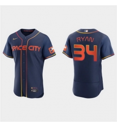 Men Houston Astros 34 Nolan Ryan 2022 Navy City Connect Flex Base Stitched Baseball jersey Men Houston Astros 34 Nolan Ryan 2022 Navy City Connect Flex Base Stitched Baseball jersey