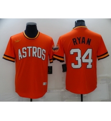 Men Houston Astros 34 Nolan Ryan Orange Cool Base Stitched jersey Men Houston Astros 34 Nolan Ryan Orange Cool Base Stitched jersey