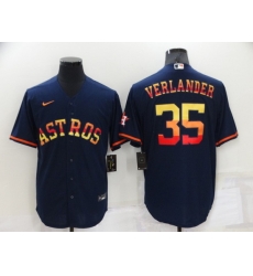 Men Houston Astros 35 Justin Verlander 2022 Navy Cool Base Stitched Jerseys Men Houston Astros 35 Justin Verlander 2022 Navy Cool Base Stitched Jerseys