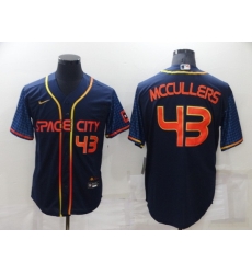 Men Houston Astros 43 Lance McCullers 2022 Navy City Connect Cool Base Stitched Jerse Men Houston Astros 43 Lance McCullers 2022 Navy City Connect Cool Base Stitched Jerse