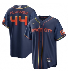 Men Houston Astros 44 Yordan Alvarez 2022 Navy City Connect Cool Base Stitched jersey Men Houston Astros 44 Yordan Alvarez 2022 Navy City Connect Cool Base Stitched jersey