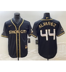 Men Houston Astros 44 Yordan Alvarez Black City Connect Cool Base Stitched Baseball Jersey Men Houston Astros 44 Yordan Alvarez Black City Connect Cool Base Stitched Baseball Jersey