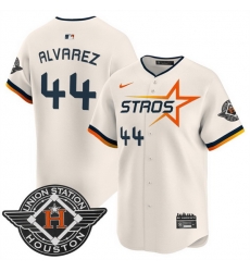 Men Houston Astros 44 Yordan Alvarez Cream 2025 City Connect Limited Stitched Baseball Jersey