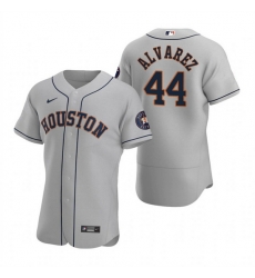 Men Houston Astros 44 Yordan Alvarez Gray Flex Base Stitched Jersey Men Houston Astros 44 Yordan Alvarez Gray Flex Base Stitched Jersey