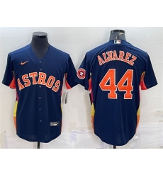 Men Houston Astros 44 Yordan Alvarez Navy With Patch Cool Base Stitched Jersey Men Houston Astros 44 Yordan Alvarez Navy With Patch Cool Base Stitched Jersey