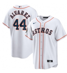 Men Houston Astros 44 Yordan Alvarez White 2022 World Series Home Stitched Baseball Jersey Men Houston Astros 44 Yordan Alvarez White 2022 World Series Home Stitched Baseball Jersey