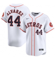 Men Houston Astros 44 Yordan Alvarez White 2024 Home Limited Stitched Baseball Jersey Men Houston Astros 44 Yordan Alvarez White 2024 Home Limited Stitched Baseball Jersey