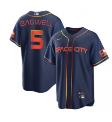 Men Houston Astros 5 Jeff Bagwell 2022 Navy City Connect Cool Base Stitched jersey Men Houston Astros 5 Jeff Bagwell 2022 Navy City Connect Cool Base Stitched jersey