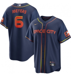 Men Houston Astros 6 Jake Meyers Navy City Connect Cool Base Stitched Baseball Jersey Men Houston Astros 6 Jake Meyers Navy City Connect Cool Base Stitched Baseball Jersey
