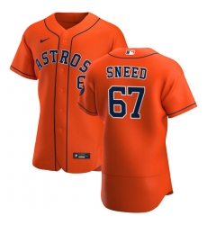 Men Houston Astros 67 Cy Sneed Men Nike Orange Alternate 2020 Flex Base Team MLB Jersey Men Houston Astros 67 Cy Sneed Men Nike Orange Alternate 2020 Flex Base Team MLB Jersey