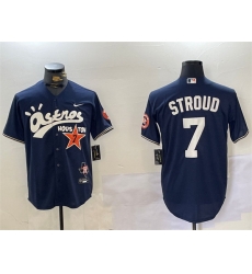 Men Houston Astros 7 C J Stroud Navy Cactus Jack Style Vapor Premier Limited Stitched Baseball Jersey Men Houston Astros 7 C J Stroud Navy Cactus Jack Style Vapor Premier Limited Stitched Baseball Jersey