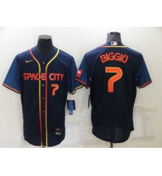 Men Houston Astros 7 Craig Biggio 2022 Navy City Connect Flex Base Stitched Baseball Jerse Men Houston Astros 7 Craig Biggio 2022 Navy City Connect Flex Base Stitched Baseball Jerse