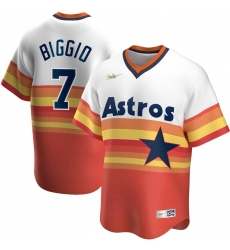 Men Houston Astros 7 Craig Biggio Nike Home Cooperstown Collection Player MLB Jersey White Men Houston Astros 7 Craig Biggio Nike Home Cooperstown Collection Player MLB Jersey White