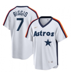 Men Houston Astros 7 Craig Biggio White Cool Base Stitched Jersey Men Houston Astros 7 Craig Biggio White Cool Base Stitched Jersey