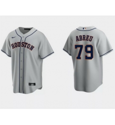 Men Houston Astros 79 Jos E9 Abreu Grey Cool Base Stitched Jersey Men Houston Astros 79 Jos E9 Abreu Grey Cool Base Stitched Jersey