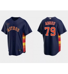 Men Houston Astros 79 Jos E9 Abreu Navy Cool Base Stitched Jersey Men Houston Astros 79 Jos E9 Abreu Navy Cool Base Stitched Jersey