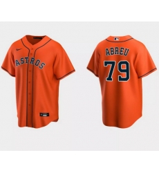 Men Houston Astros 79 Jos E9 Abreu Orange Cool Base Stitched Jersey Men Houston Astros 79 Jos E9 Abreu Orange Cool Base Stitched Jersey