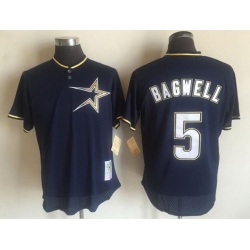Men Houston Astros Active Player Custom Navy Blue 1997 Throwback Stitched Baseball Jersey