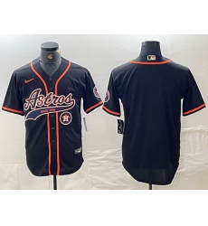 Men Houston Astros Black Team With Patch Cool Base Stitched Baseball Jersey 1 Men Houston Astros Black Team With Patch Cool Base Stitched Baseball Jersey 1