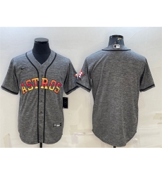 Men Houston Astros Blank Grey Cool Base Stitched Baseball Jersey Men Houston Astros Blank Grey Cool Base Stitched Baseball Jersey