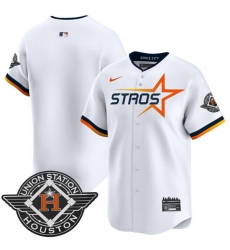 Men Houston Astros Blank White 2025 City Connect Limited Stitched Baseball Jersey Men Houston Astros Blank White 2025 City Connect Limited Stitched Baseball Jersey