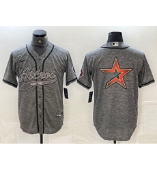 Men Houston Astros Grey Team Big Logo With Patch Cool Base Stitched Baseball Jerseys 1 Men Houston Astros Grey Team Big Logo With Patch Cool Base Stitched Baseball Jerseys 1