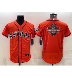 Men Houston Astros Orange 2022 World Series Champions Team Big Logo Flex Base Men Houston Astros Orange 2022 World Series Champions Team Big Logo Flex Base