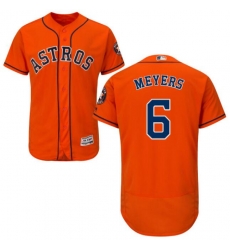 Men Nike Houston Astros Jacob Meyers 6 Orange Flex Base Home Jersey Men Nike Houston Astros Jacob Meyers 6 Orange Flex Base Home Jersey