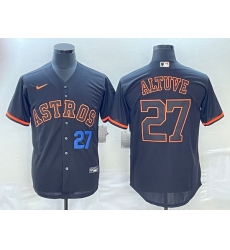 Men's Houston Astros #27 Jose Altuve Number Lights Out Black Fashion Stitched MLB Cool Base Nike Jerseys Men's Houston Astros #27 Jose Altuve Number Lights Out Black Fashion Stitched MLB Cool Base Nike Jerseys